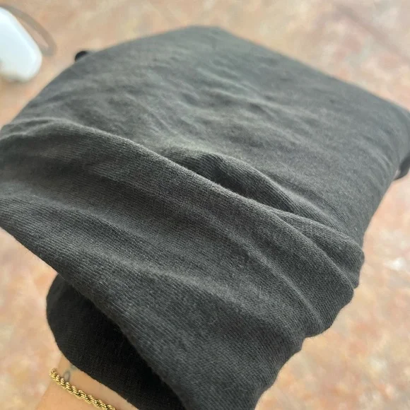 Eileen Fisher Linen Black Tank Top with Gold Accents size medium - Picture 9 of 9